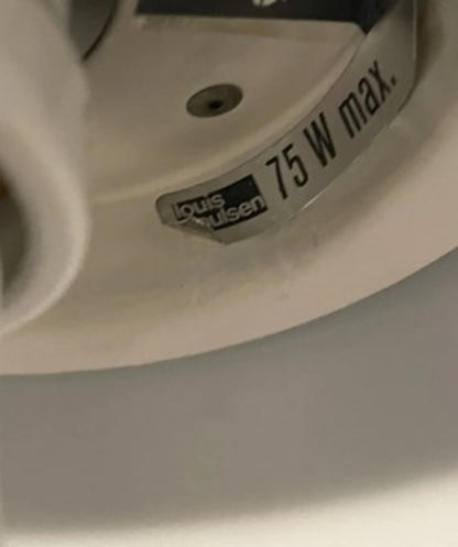 Vintage Stehlampe Opala von Hans J. Wegner für Louis Poulsen grau-creme-rotbraun