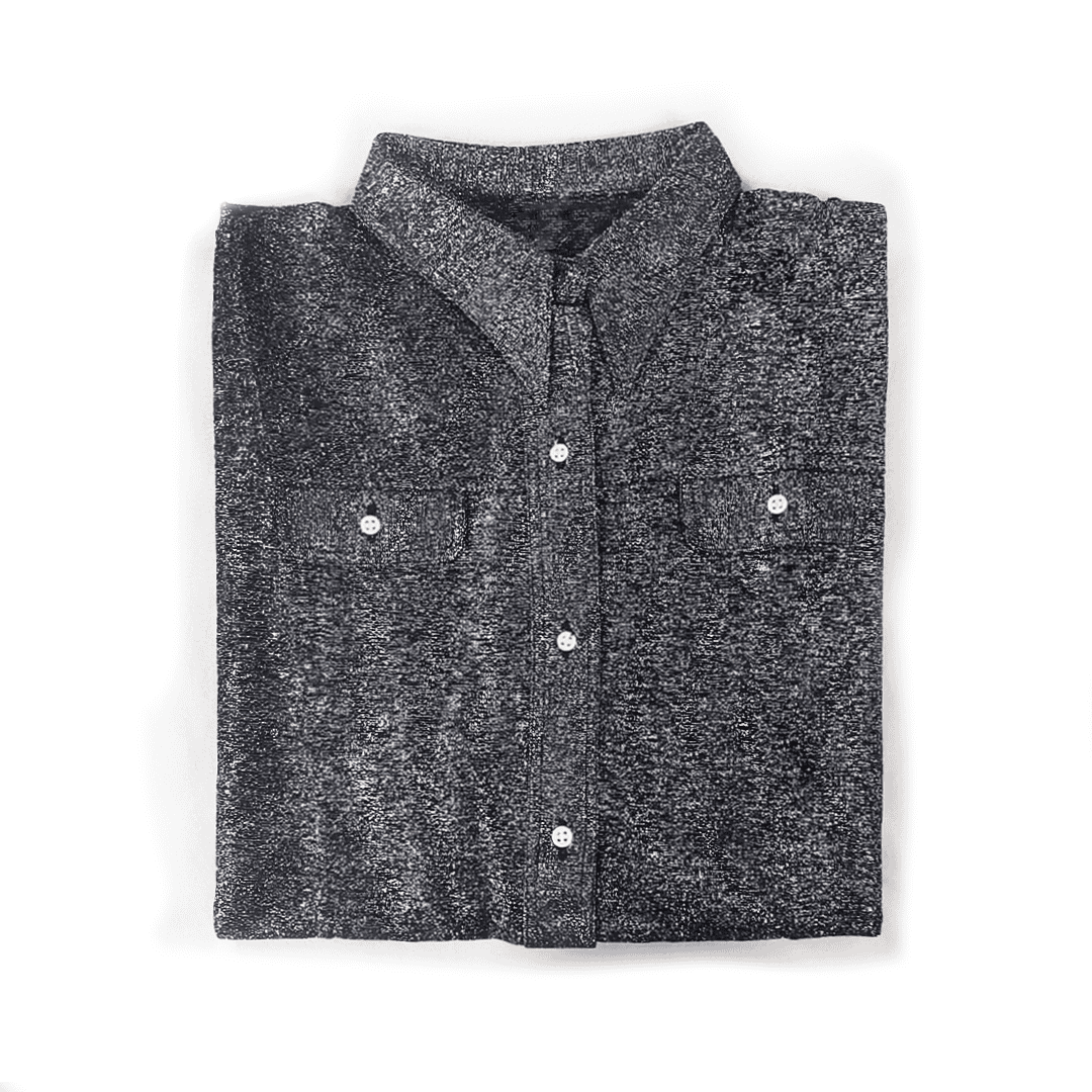 Lurex-Shirt: Vintage Silber, Glanz und Stil, Größe M