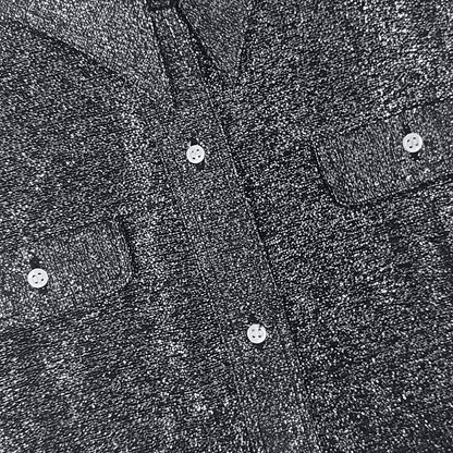 Lurex-Shirt: Vintage Silber, Glanz und Stil, Größe M