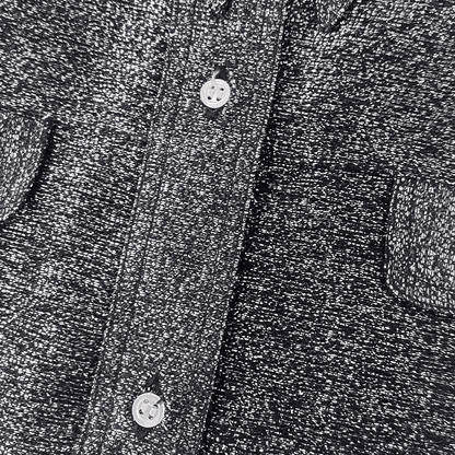 Lurex-Shirt: Vintage Silber, Glanz und Stil, Größe M
