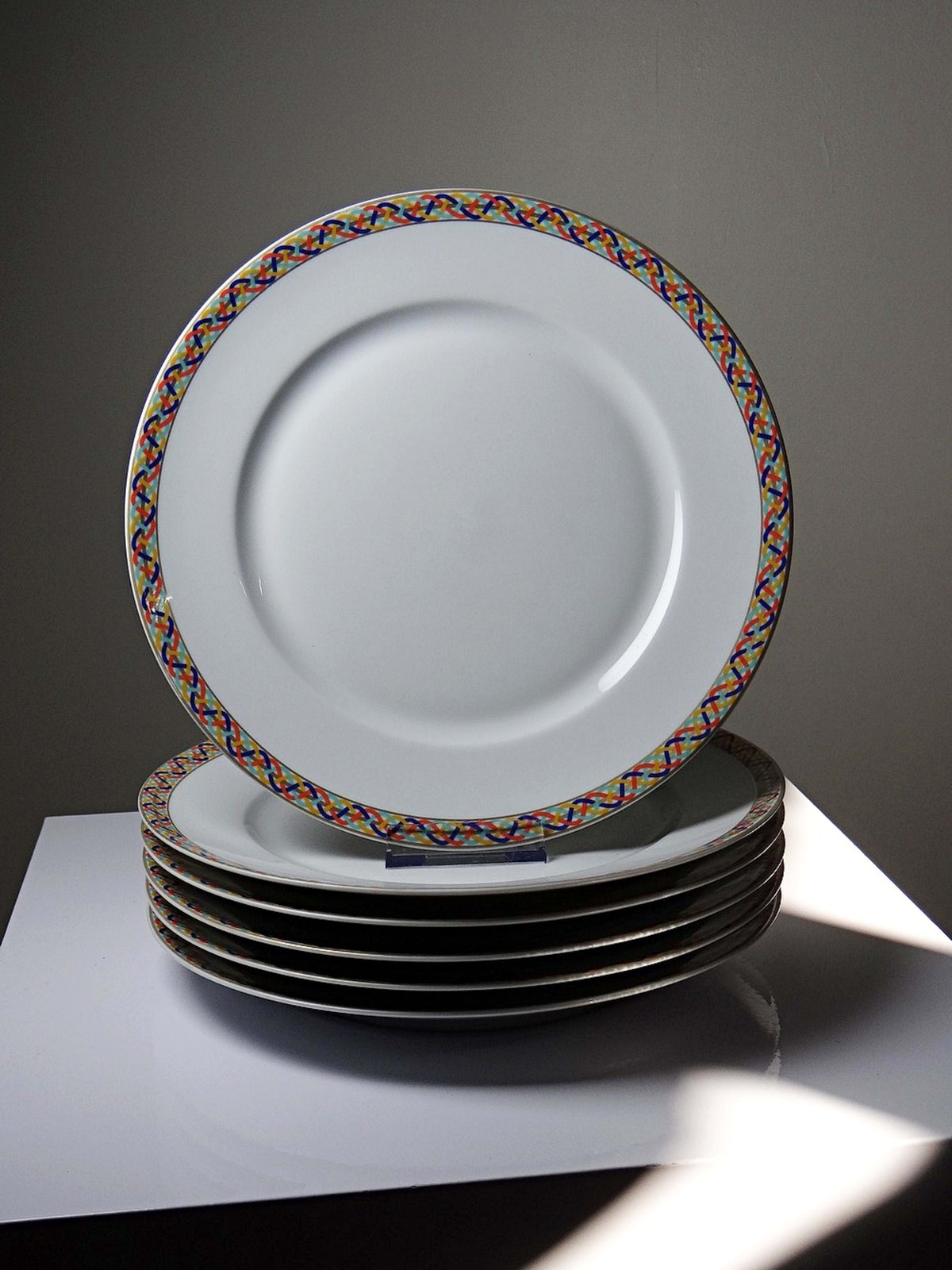 Set von 6 Vintage Teller Porzellan Limoges von CH. Field Haviland