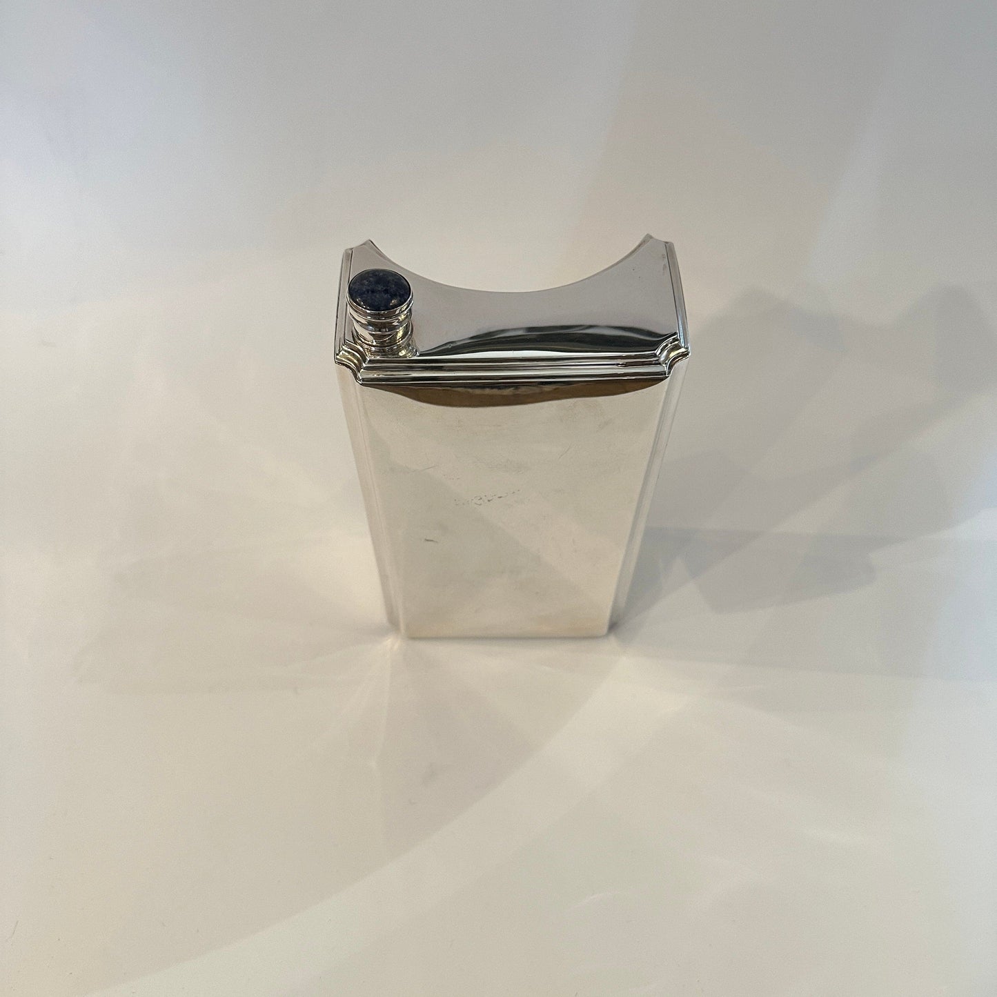 Flasque vintage en argent sterling lapis-lazuli par Cartier argent