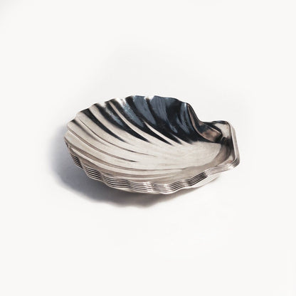 Vintage Coupelle Coquillages Silver Stainless Steel Set of 6