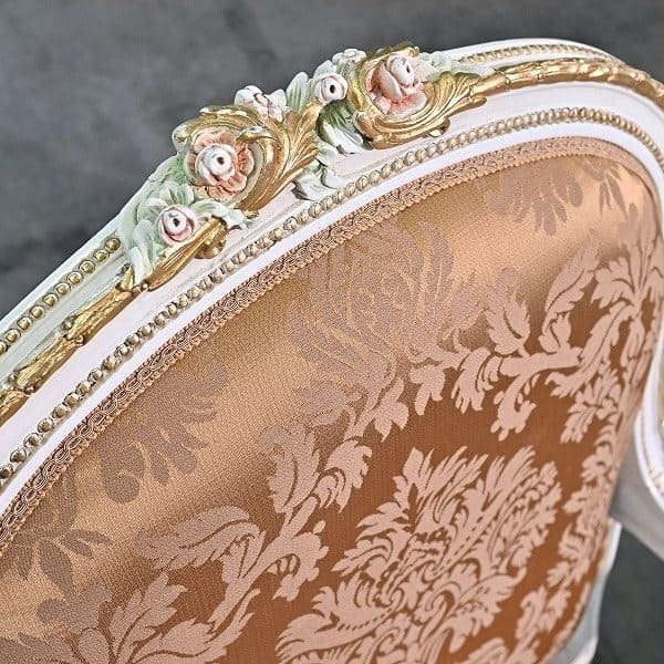 Vintage Esszimmer Set von 7 Italien Rococo Esszimmertisch und Stuhl Set von 7 einzigartig