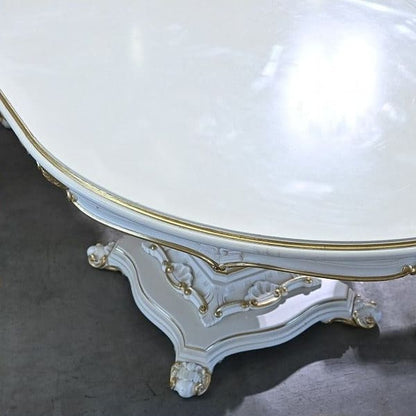Vintage Esszimmer Set von 7 Italien Rococo Esszimmertisch und Stuhl Set von 7 einzigartig
