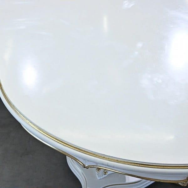 Vintage Esszimmer Set von 7 Italien Rococo Esszimmertisch und Stuhl Set von 7 einzigartig