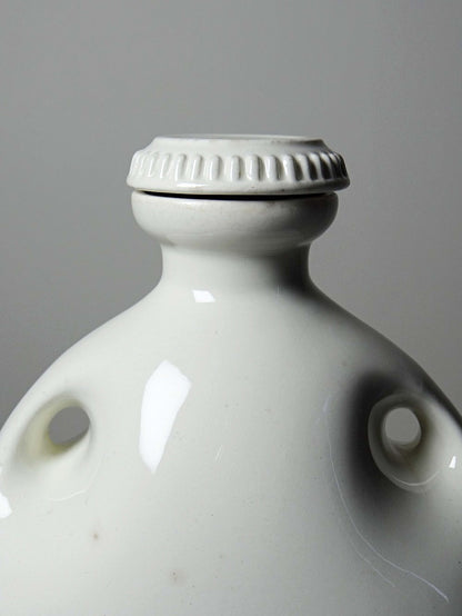 Vintage Fayence-Wärmflasche "The Mecca" von Grimwades England