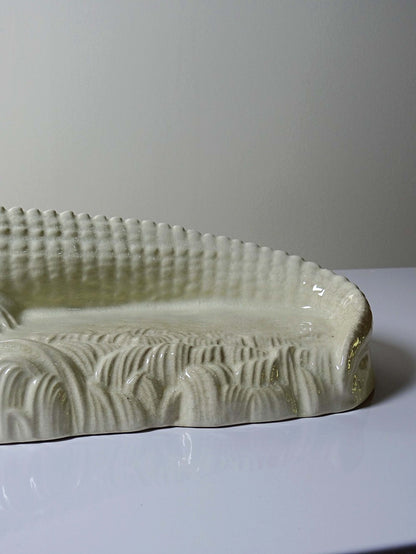 Vintage Skulptur "Krokodil" von Sarreguemines, Art Déco
