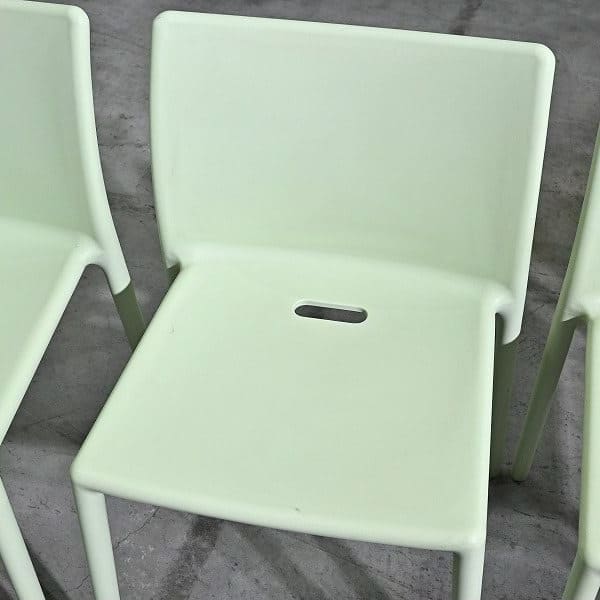 Vintage Stuhl AIR-CHAIR Mint von Jasper Morrison für Magis Set von 4 stapelbar