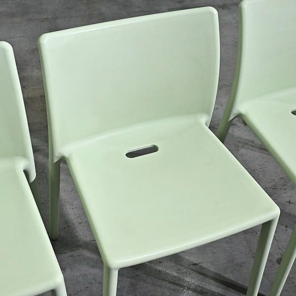 Vintage Stuhl AIR-CHAIR Mint von Jasper Morrison für Magis Set von 4 stapelbar