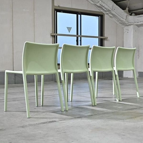 Vintage Stuhl AIR-CHAIR Mint von Jasper Morrison für Magis Set von 4 stapelbar