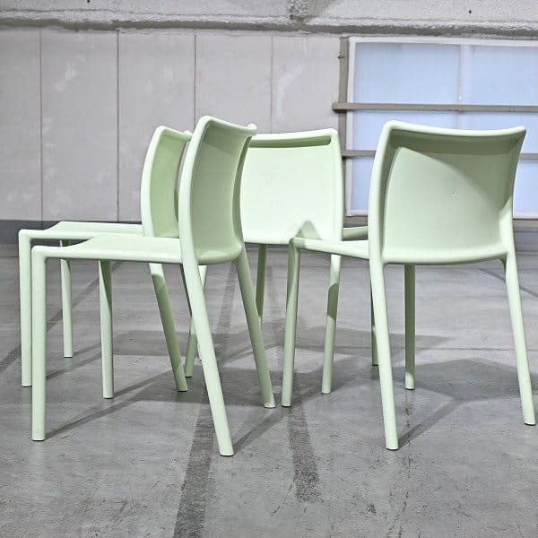 Vintage Stuhl AIR-CHAIR Mint von Jasper Morrison für Magis Set von 4 stapelbar