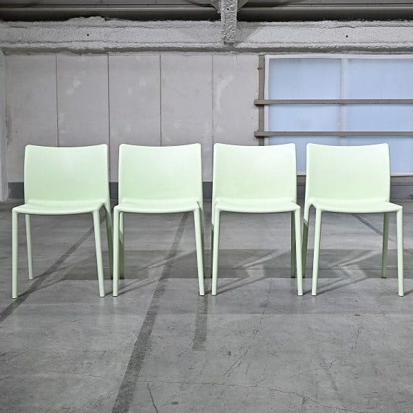 Vintage Stuhl AIR-CHAIR Mint von Jasper Morrison für Magis Set von 4 stapelbar