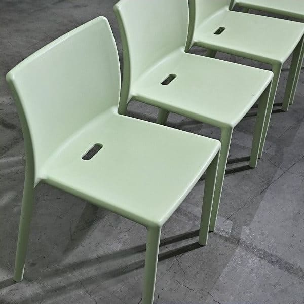 Vintage Stuhl AIR-CHAIR Mint von Jasper Morrison für Magis Set von 4 stapelbar