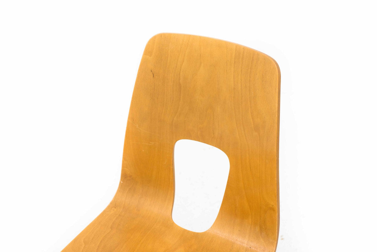 One-Point Chair by Hans Bellmann for Horgenglarus, Set of 4