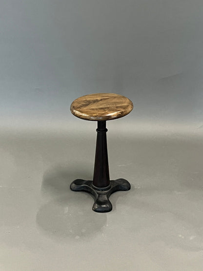 Vintage stool wood and cast iron Singer
