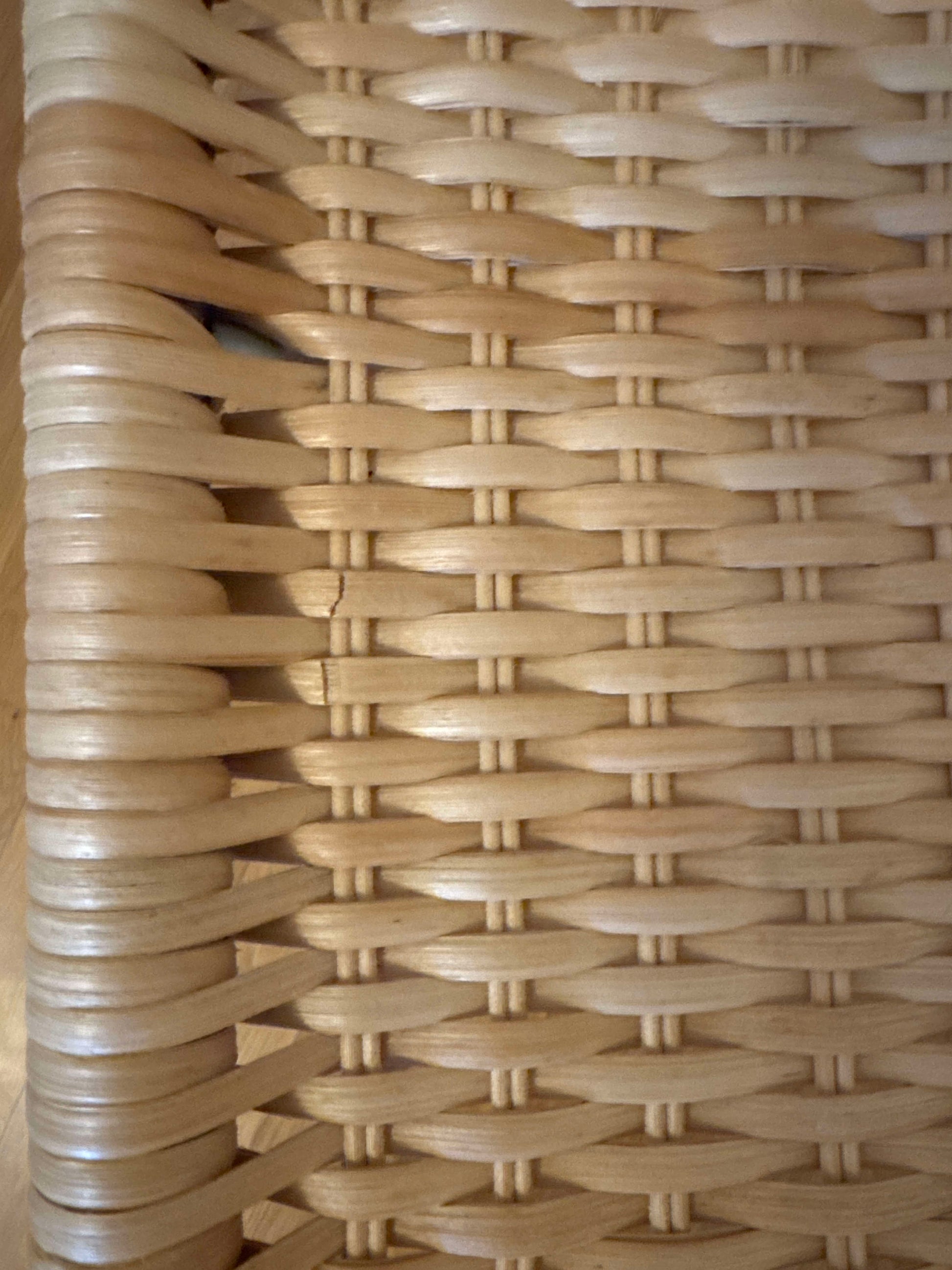 Vintage Freischwinger S 533 R von Mies van der Rohe für Thonet mit Korbgeflecht