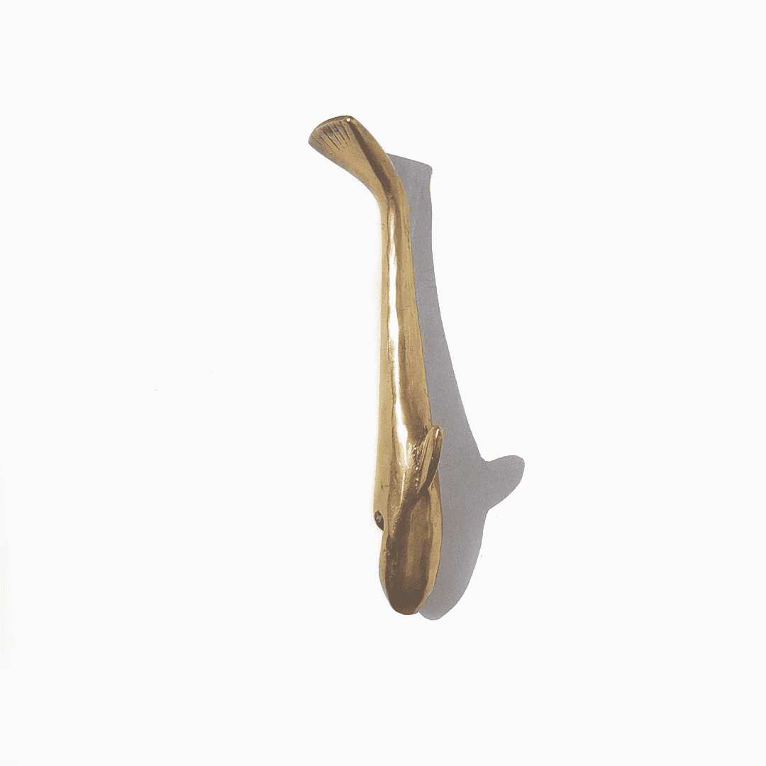 Hai-Flaschenöffner Messing Gold 14cm von sehr gut