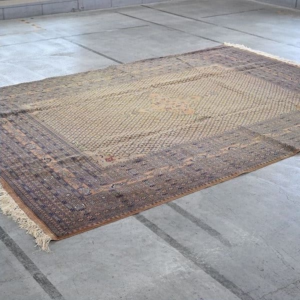 Vintage Teppich Bukharamuster handgeknüpft Pakistan 377x255cm