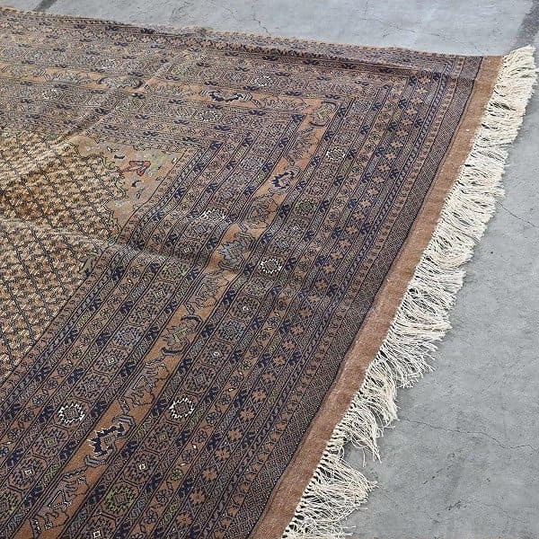 Vintage Teppich Bukharamuster handgeknüpft Pakistan 377x255cm