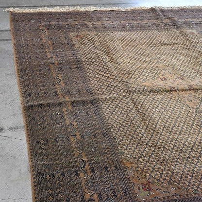 Vintage Teppich Bukharamuster handgeknüpft Pakistan 377x255cm