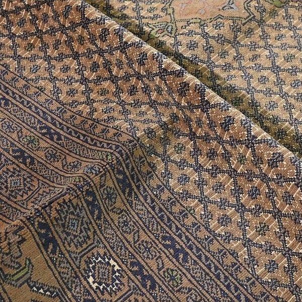 Vintage Teppich Bukharamuster handgeknüpft Pakistan 377x255cm