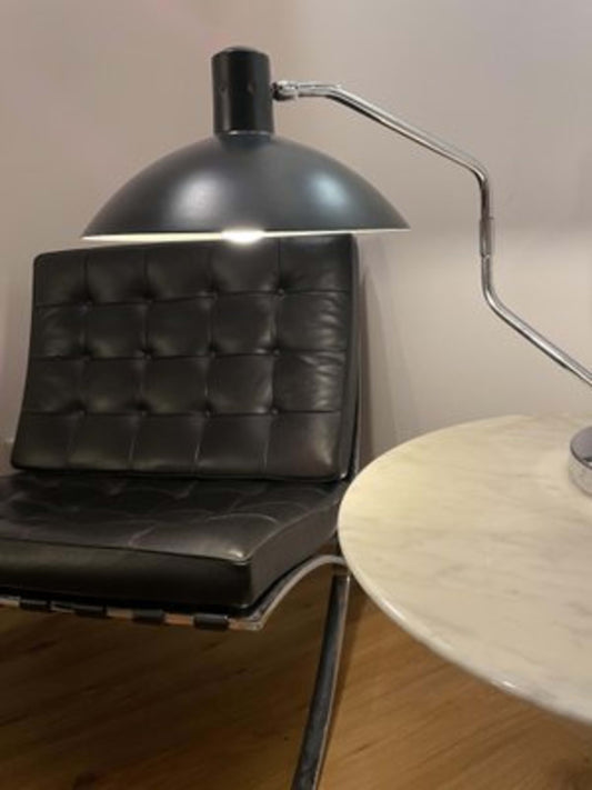 Vintage Lampe No. 8 von Clay Michie für Knoll International, Schwarz Silber