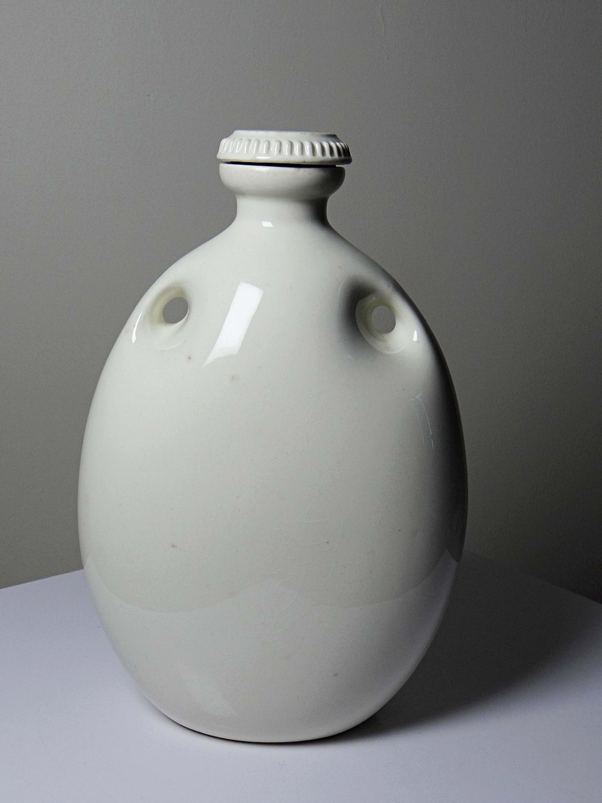 Vintage Fayence-Wärmflasche "The Mecca" von Grimwades England