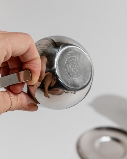 Vintage Kaffeeset Orchidea von Gnutti für INOXPRAN, 5-teilig, Moka Caffettiera, unbenutzt