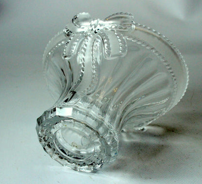Vintage Bonboniere Bleikristall von Anna Hütte, Art Deco