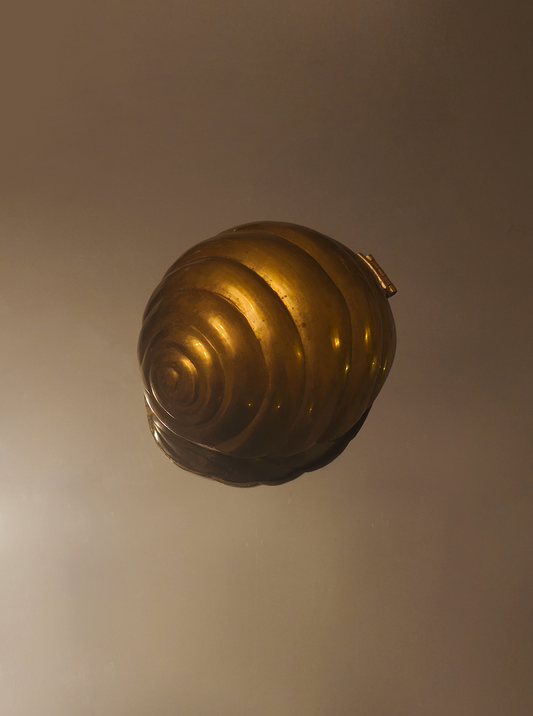 Vintage Messingdose Shell