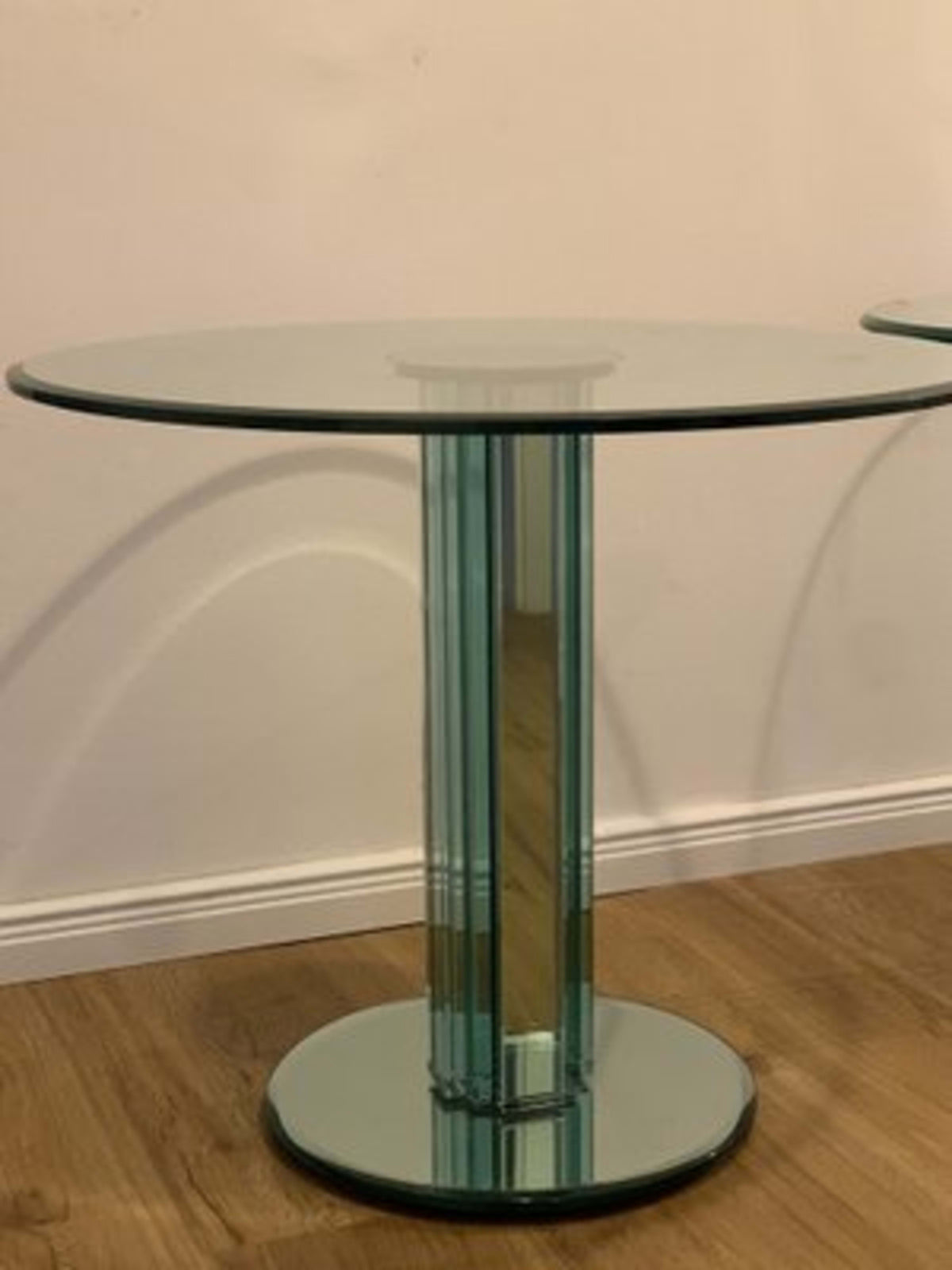 Vintage Set von 2 Beistelltisch von Luigi Massoni für Gallotti und Radice Spiegelglas