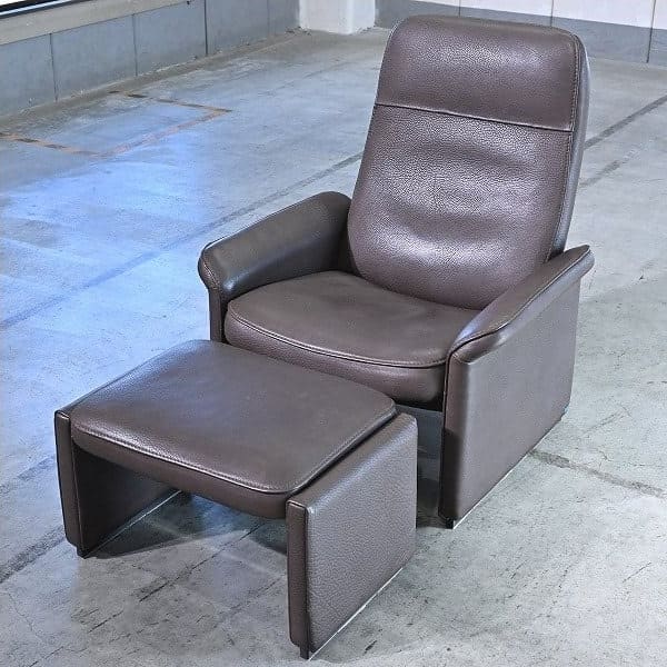 Vintage Sessel DS-50 mit Hocker von de Sede