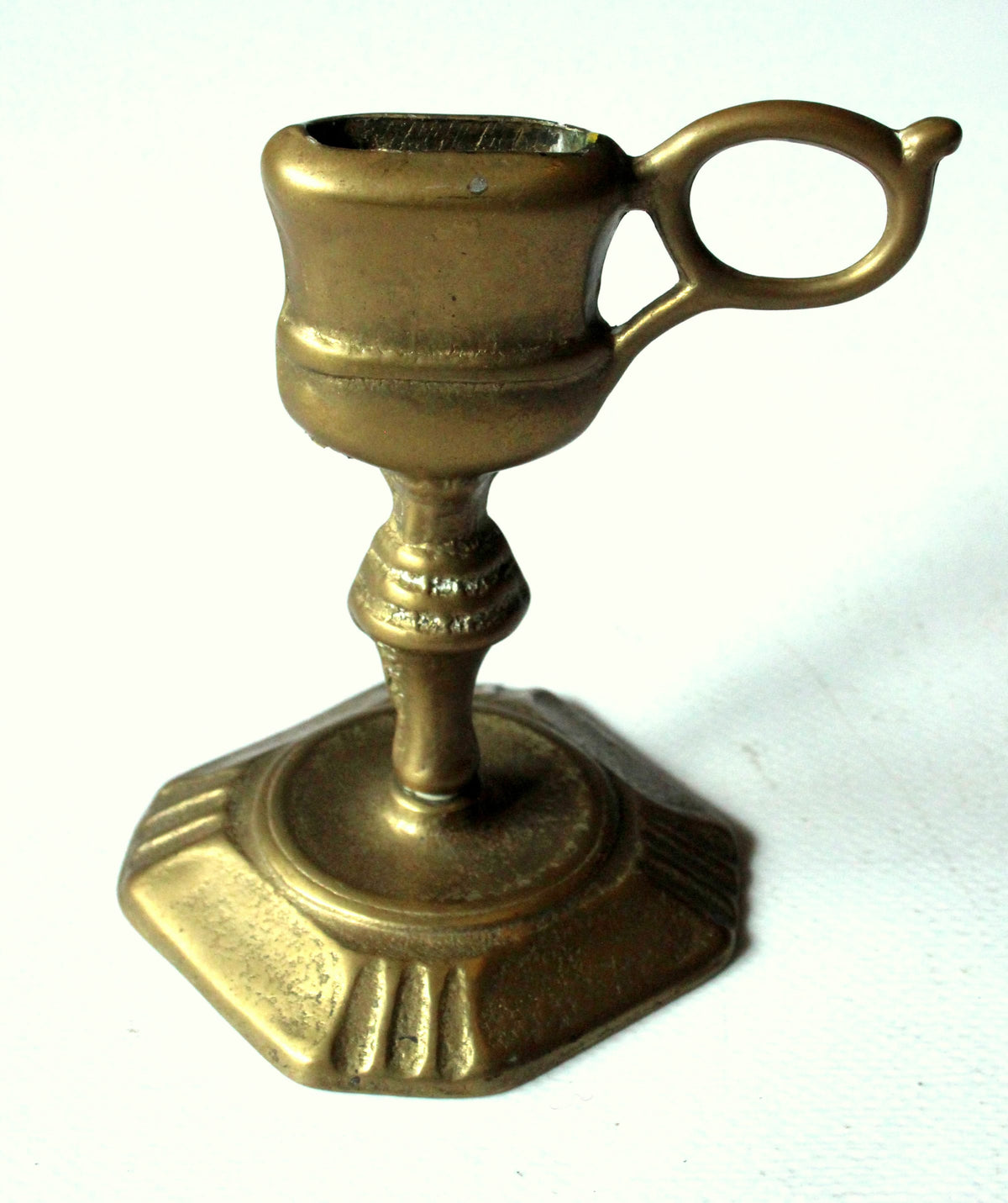 Vintage Kerzenschere mit Ständer aus Messing