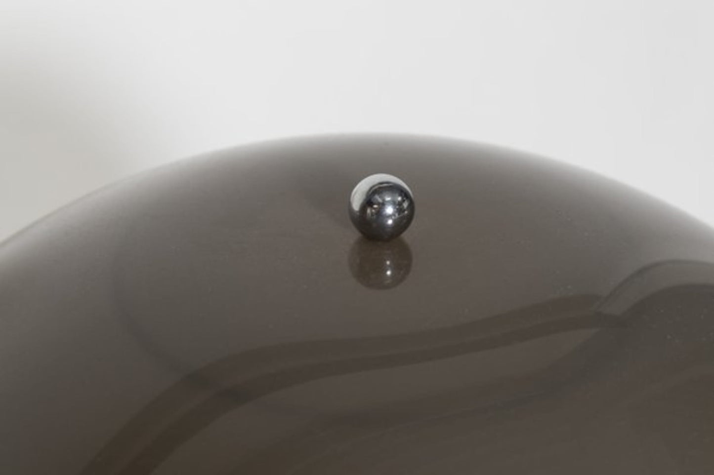 Vintage Stehlampe Panthella von Verner Panton für Louis Poulsen silber-grau