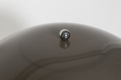 Vintage Stehlampe Panthella von Verner Panton für Louis Poulsen silber-grau