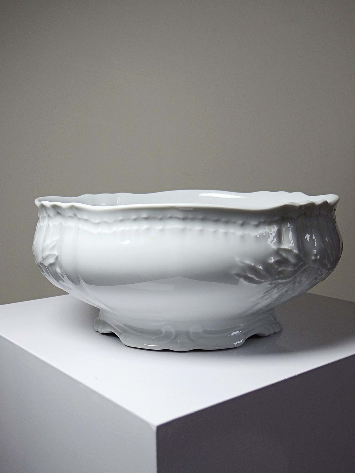 Vintage Salatschüssel "Louvre", Bernardaud zugeschrieben, Limoges Porzellan