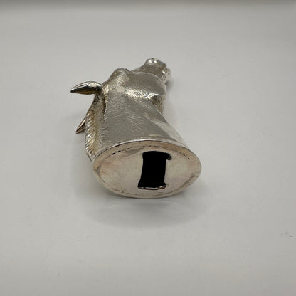 Vintage Flaschenöffner Pferdekopf silber schwer von unbekannt für unbekannt