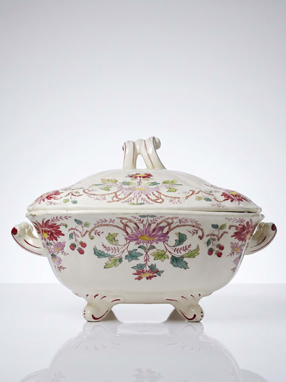 Vintage Terrine "Pâquerettes" von Longchamp, Art Nouveau