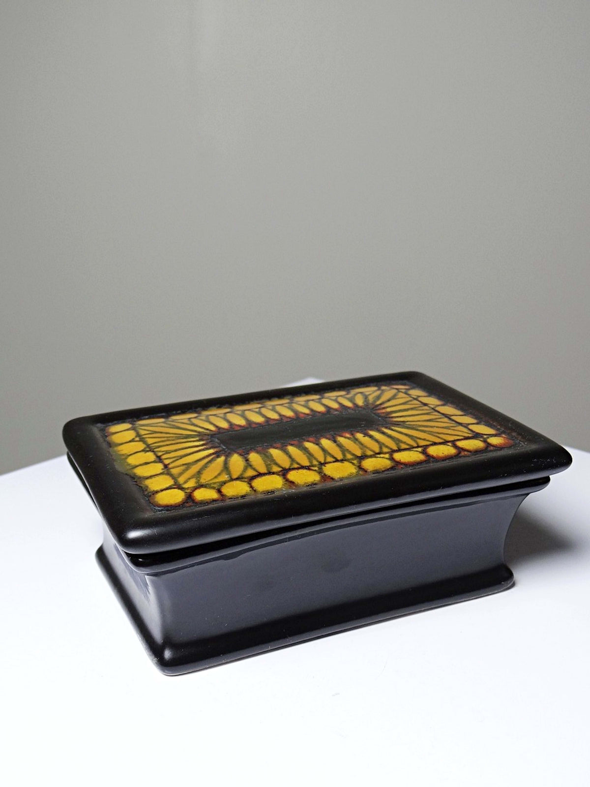Vintage Keramikdose "veφa", 1960er-1970er Jahre