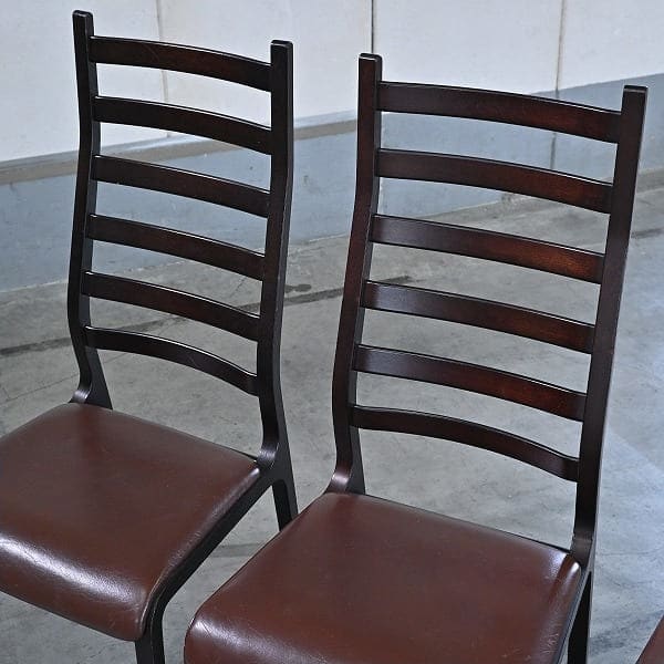 Set von 4 Vintage Ladder Back Stuhl von Mitsumasa Sugasawa für Tendo