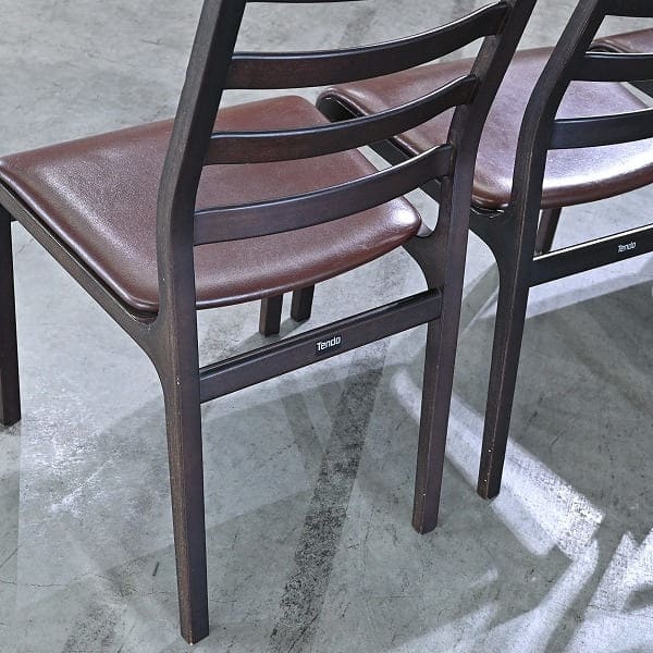 Set von 4 Vintage Ladder Back Stuhl von Mitsumasa Sugasawa für Tendo