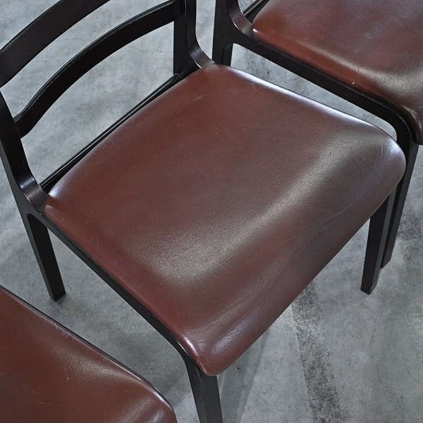 Set von 4 Vintage Ladder Back Stuhl von Mitsumasa Sugasawa für Tendo