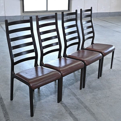 Set von 4 Vintage Ladder Back Stuhl von Mitsumasa Sugasawa für Tendo