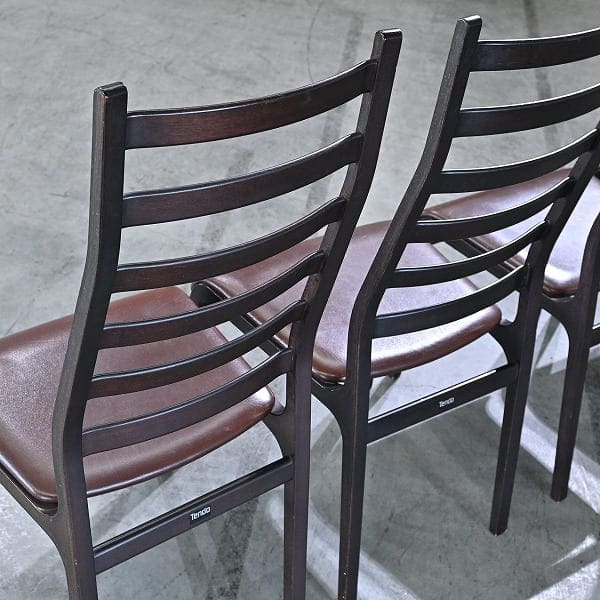 Set von 4 Vintage Ladder Back Stuhl von Mitsumasa Sugasawa für Tendo