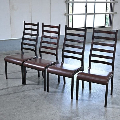 Set von 4 Vintage Ladder Back Stuhl von Mitsumasa Sugasawa für Tendo