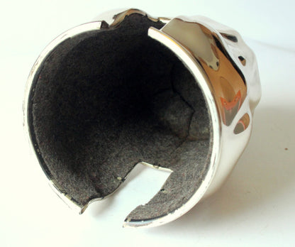 Vintage Kaffeekanne HKE Porzellan mit versilberter Warmhaltehaube