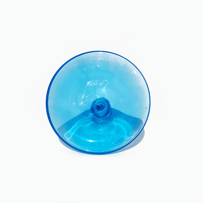 Vintage glass bottle blue and turquoise