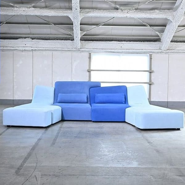 Vintage Sofa ROSETConfluences von Philippe Nigro für Ligne Roset mit Hocker-Set