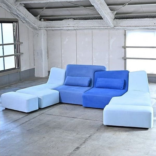 Vintage Sofa ROSETConfluences von Philippe Nigro für Ligne Roset mit Hocker-Set
